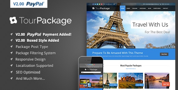 Tour Package - Wordpress Travel/Tour Theme