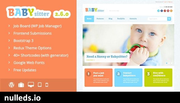 Babysitter - Job Board WordPress Theme