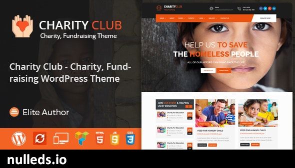 Charity Club - Fundraising WordPress Theme