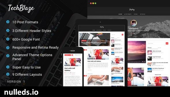 TechBlaze - Professional WordPress Blog Theme