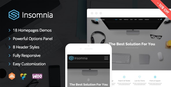 Insomnia - Beautiful and Modern Creative WordPress Theme