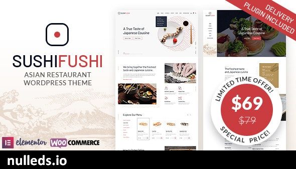 SushiFushi - Japanese & Asian Restaurant WordPress Theme