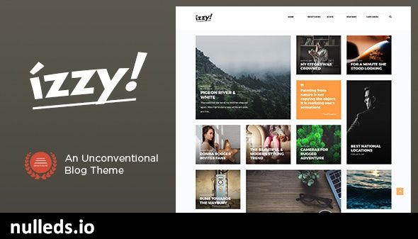 Izzy - An Unconventional Blog Theme