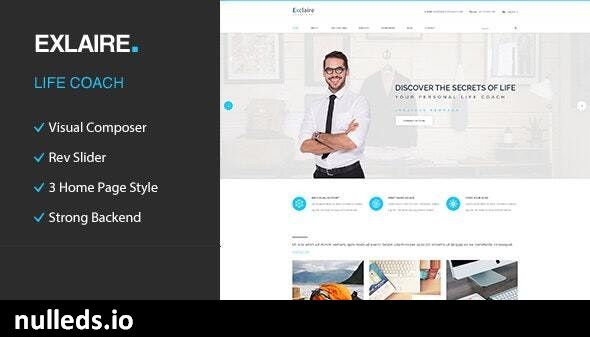 Exclaire – Personal Development Coach WordPress Theme