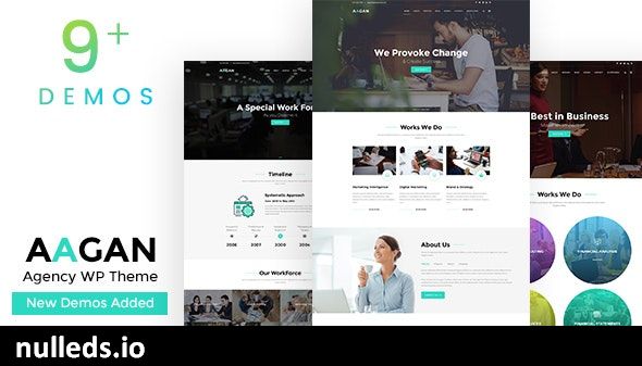 Aagan - Agency Startup WordPress Theme