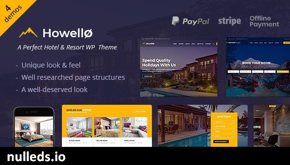 Howello : Hotel and Resort WordPress Theme