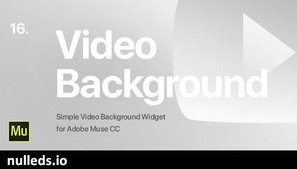 16 | Video Background Widget for Adobe Muse CC