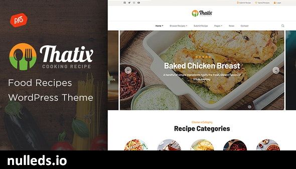 Thatix - Food Recipes Theme