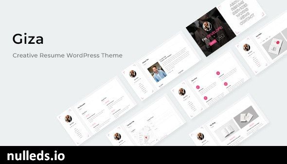 Giza - Creative Resume WordPress Theme