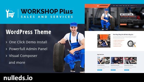 WorkshopPlus - WorkShop Car Autos Services WordPress Theme