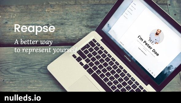 Reapse - Creative vCard / Resume / CV WordPress Theme