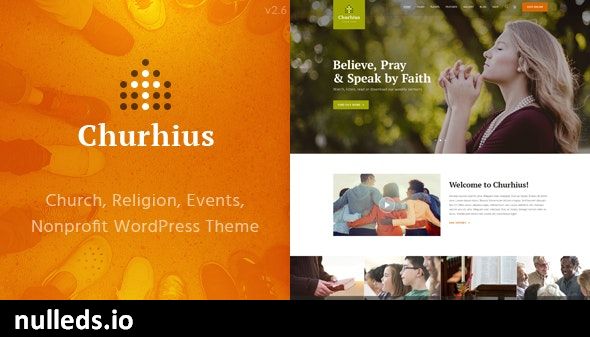 Churhius - Church Religion WordPress Theme