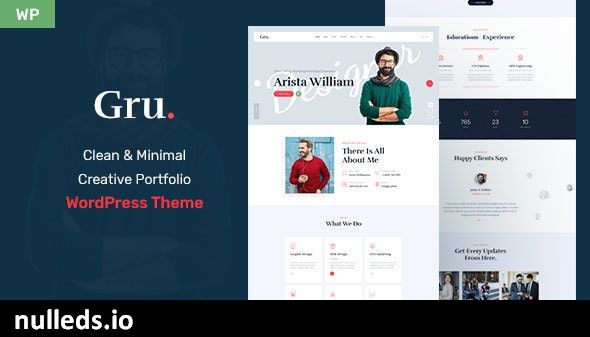 Gru - Personal Portfolio WordPress Theme