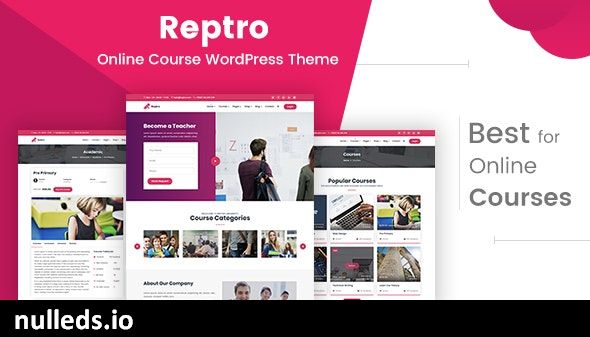 Reptro - Online Course WordPress Theme