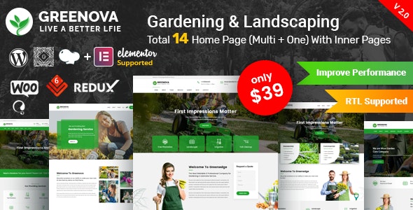 v2.3.3 Greenova - Gardening & Landscaping WordPress Theme