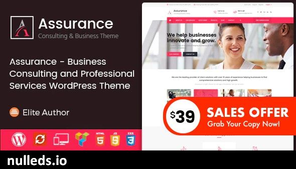 Assurance - Business Consulting and Professional Services WordPress Theme