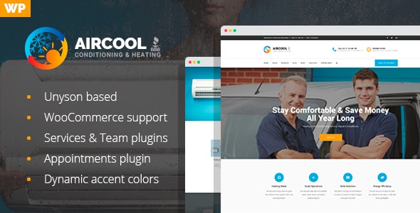 AirCool - Conditioning And Heating WordPress theme