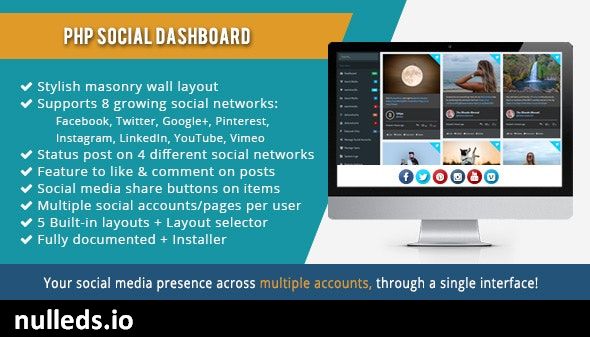 PHP Social Dashboard