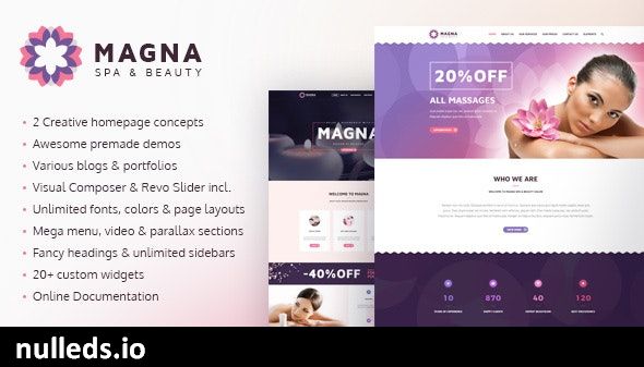 Magna - Spa & Beauty Salon WordPress Theme