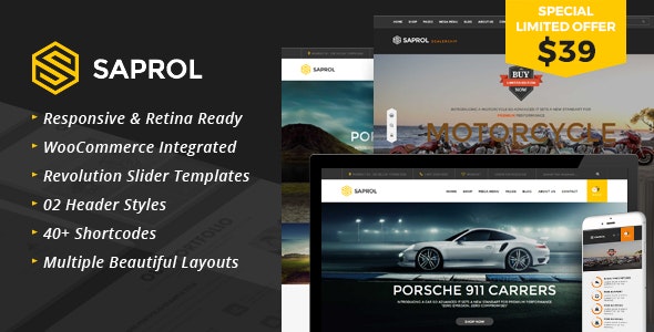 Saprol - WordPress Listing Woocommerce Theme