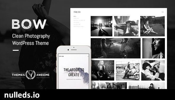 Bow - Clean Photography Portfolio Theme