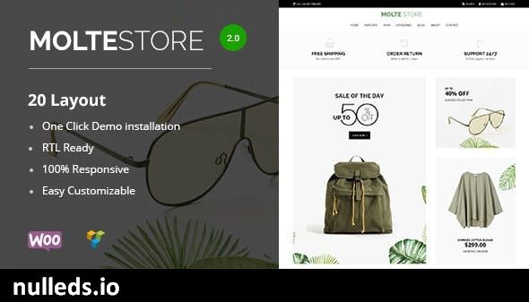 Molte  Fashion and Food WooCommerce Theme