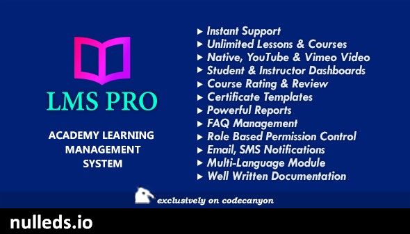 LMS Pro - Academy Learning Management System for Online Courses