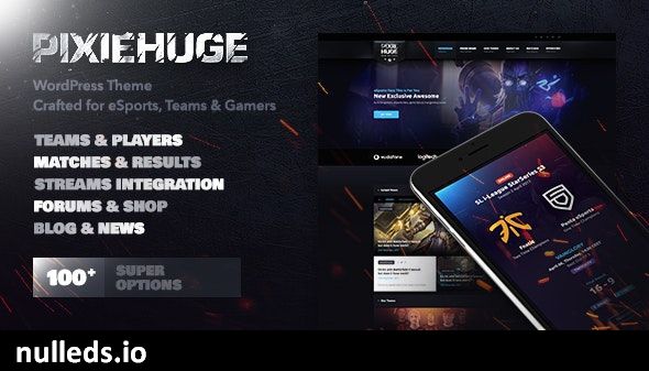 PixieHuge | eSports Gaming Theme For Clans & Organizations