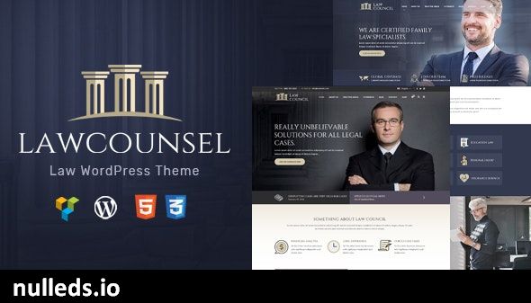 LawCounsel - Lawyers WordPress Theme