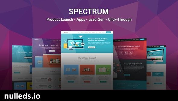 Spectrum - Marketing Landing Page WordPress Theme