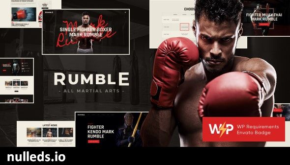 Rumble | Boxing & Mixed Martial Arts Fighting WordPress Theme