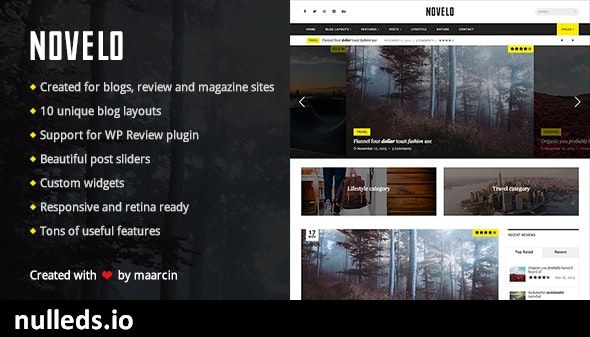 Novelo - Responsive WordPress Blog Theme