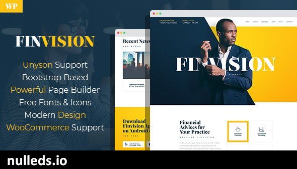 Finvision - Financial Consulting WordPress Theme