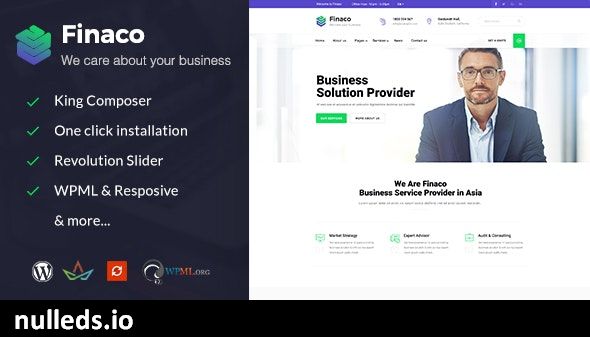 Finaco - Consulting & Business WordPress Theme