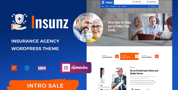 Insunz - Insurance Agency WordPress Theme