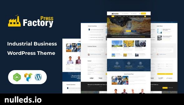 FactoryPress - Factory, Company And Industry WP Theme