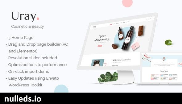 Uray | Cosmetic & Beauty Shop WordPress WooCommerce Theme