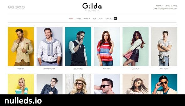 Gilda - Model Agency WordPress CMS Theme