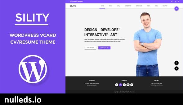 Sility - vCard, CV & Resume WordPress Theme