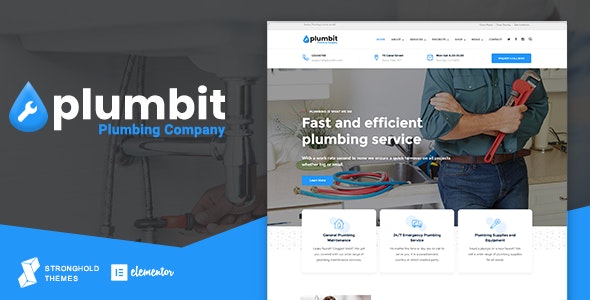 Plumbit - Plumbing WordPress Theme