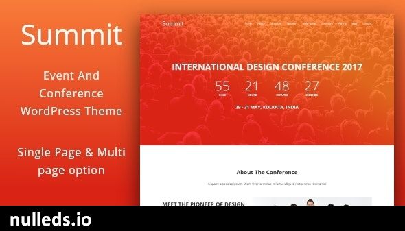 Summit -  Event And Conference WordPress Theme