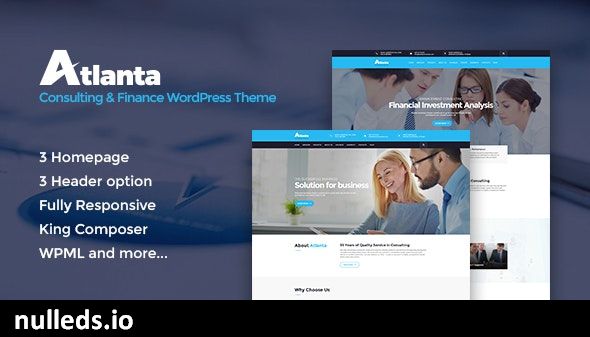 Atlanta - Consulting & Finance WordPress Theme