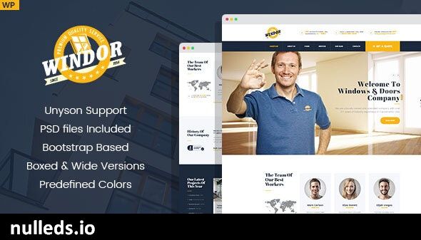 Windor – Windows Manufacturing WordPress Theme