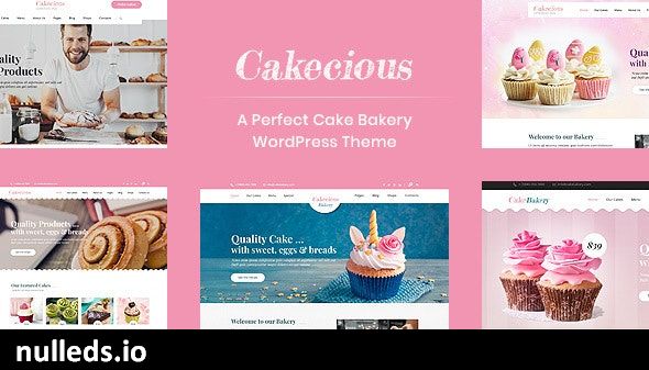 Cakecious - Cake Bakery Food WordPress Theme