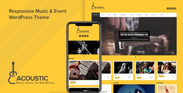 Acoustic - Premium Music WordPress Theme