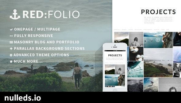 Redfolio - a Responsive OnePage WordPress Theme