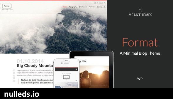 Format: A Minimal WordPress Blog Theme