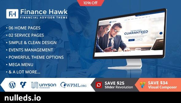 Finance Hawk - Consulting Business WordPress Theme