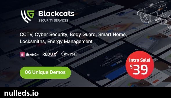 Blackcats - CCTV & Security WordPress Theme