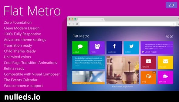 Flat Metro - Responsive WordPress Theme